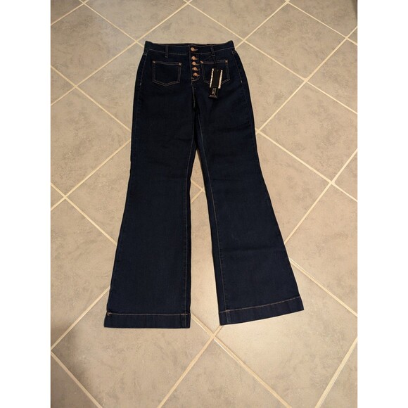 “Nanette Lepore Jolie Super High Rise Bootcut Flare Jeans Size 4 Western Style - Picture 14 of 16